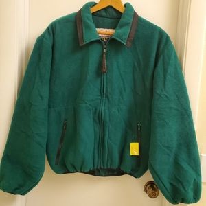 😍New with tags Vintage Cripple Creek green fleece jacket size mens L